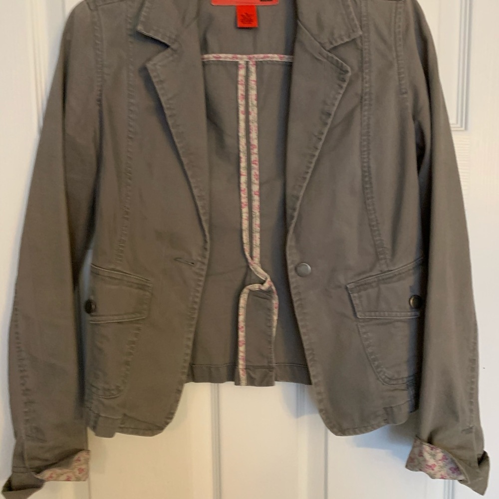 Women’s gray corduroy jacket size M